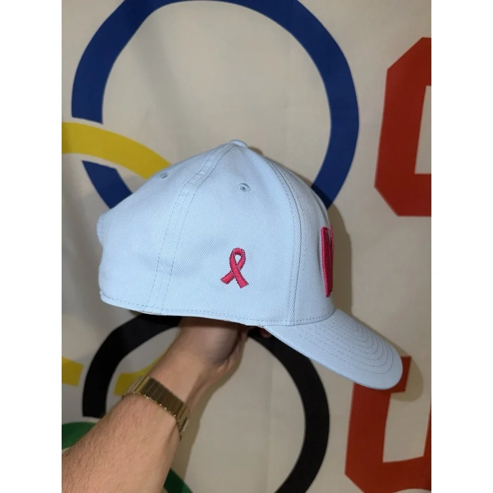 MPB Breast Cancer Golf G Fore Snapback Hat Flexfit 110 Blue Pink